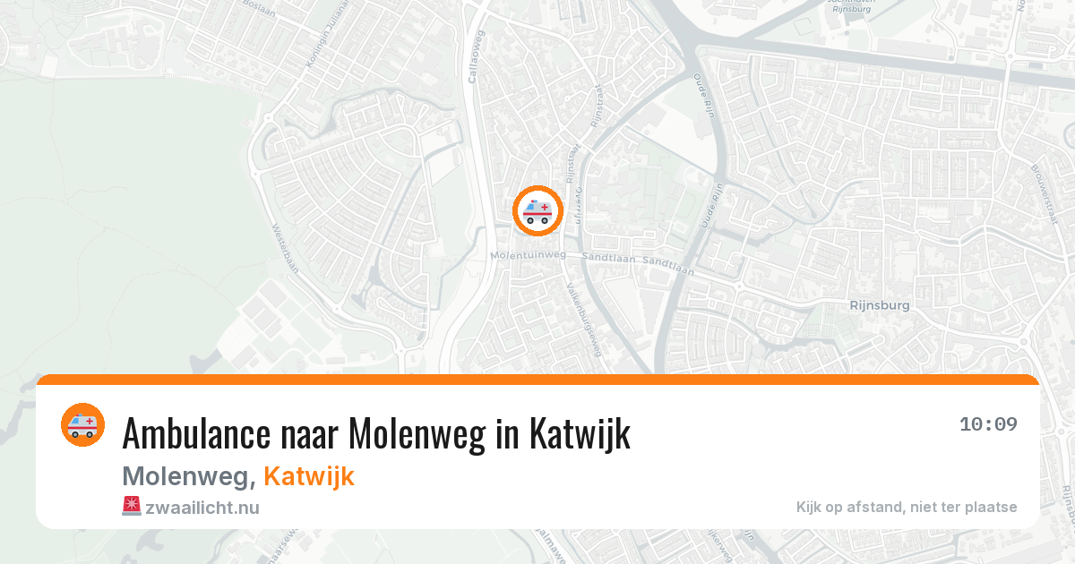Ambulance naar Molenweg in Katwijk — 17 jul 2026