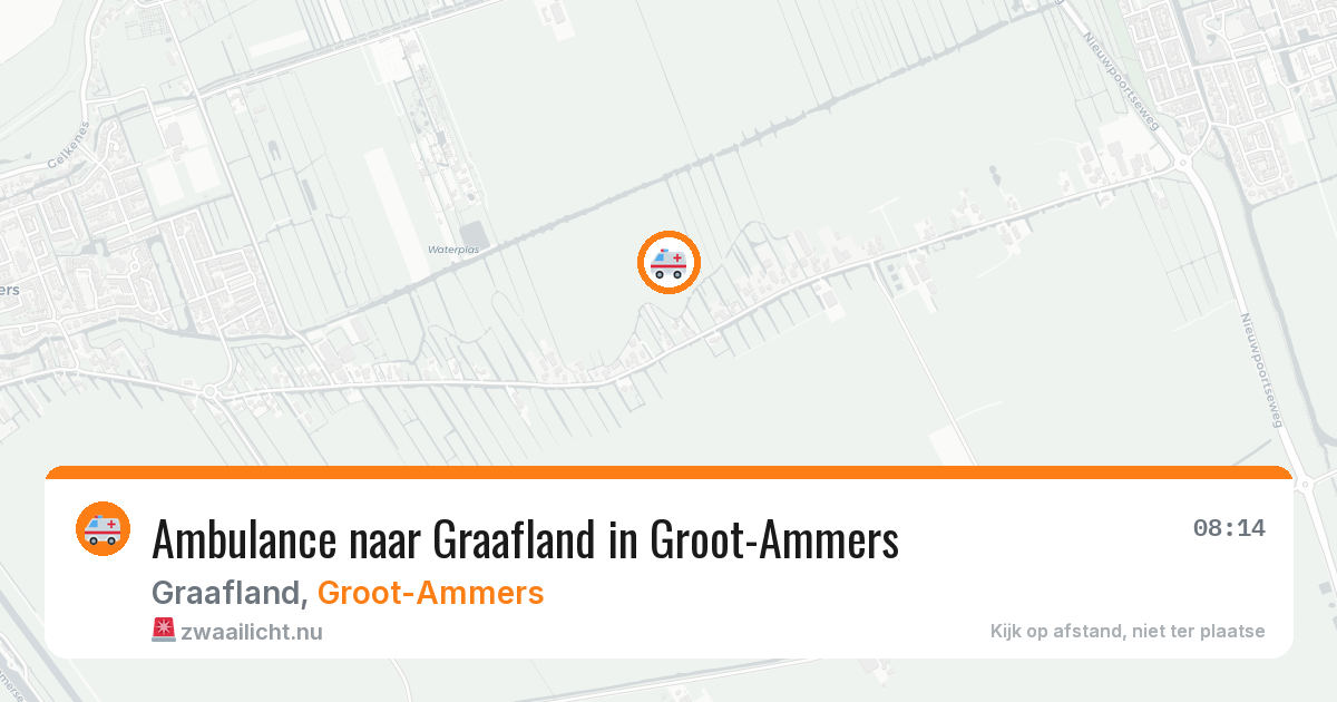Ambulance naar Graafland in Groot-Ammers — 14 jul 2026