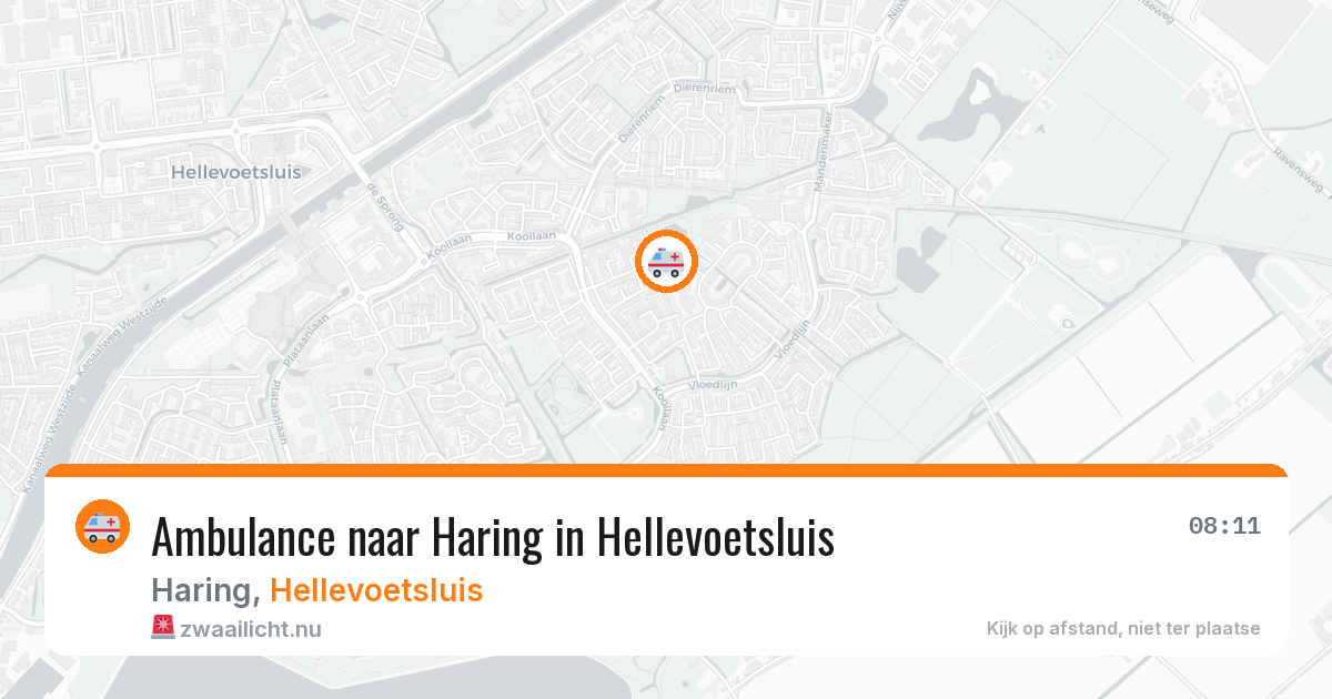 Ambulance naar Haring in Hellevoetsluis — 22 mei 2026