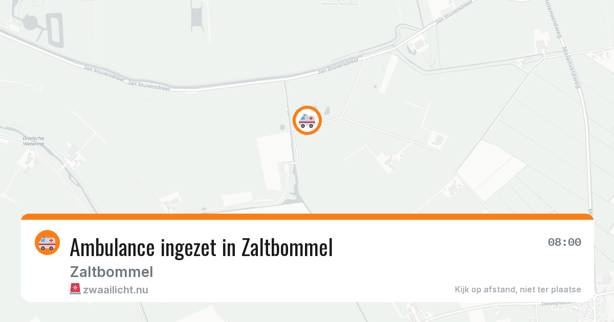 Ambulance ingezet in Zaltbommel — 12 jul 2026
