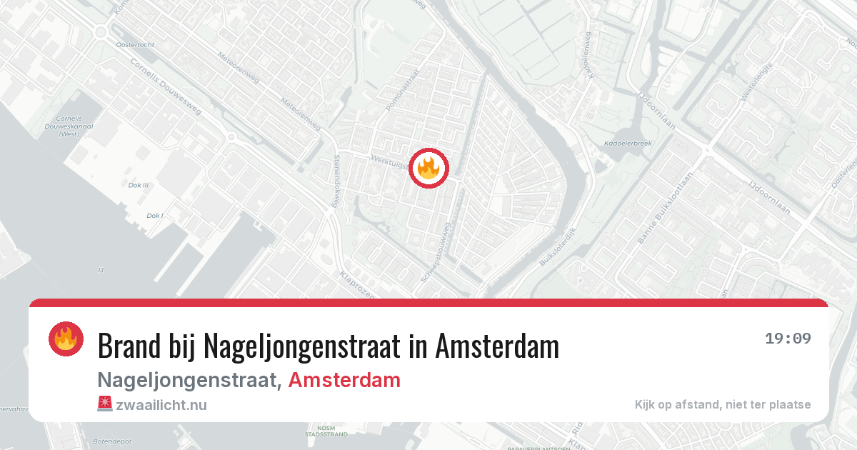 Brand bij Nageljongenstraat in Amsterdam — 14 jul 2026