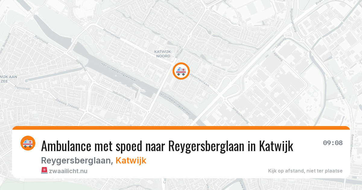 Ambulance met spoed naar Reygersberglaan in Katwijk — 15 jul 2026
