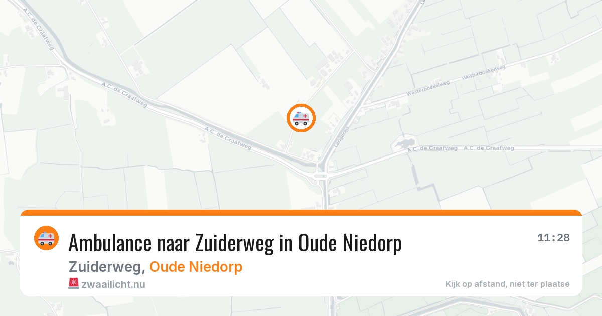 Ambulance naar Zuiderweg in Oude Niedorp — 11 jul 2026