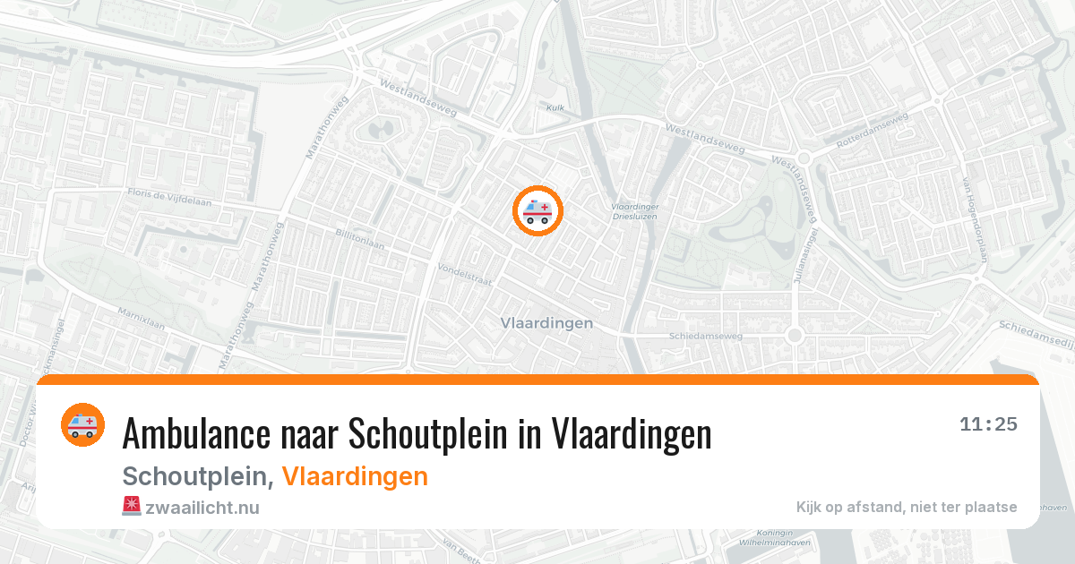 Ambulance naar Schoutplein in Vlaardingen — 21 mei 2026
