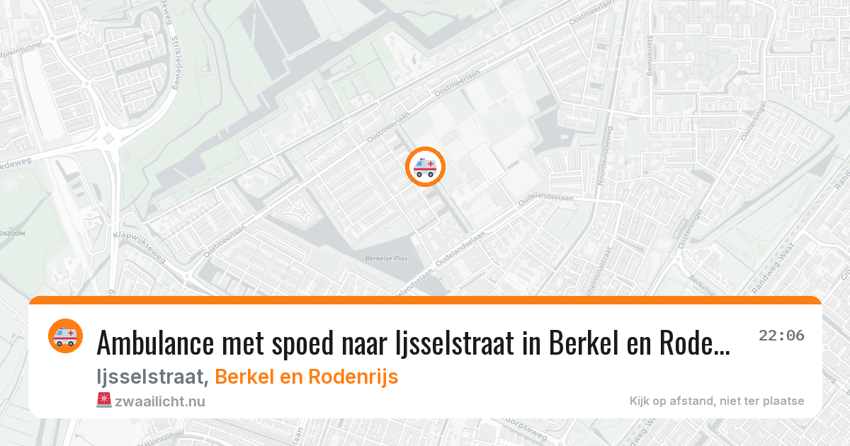 Ambulance met spoed naar Ijsselstraat in Berkel en Rodenrijs — 12 apr 2026