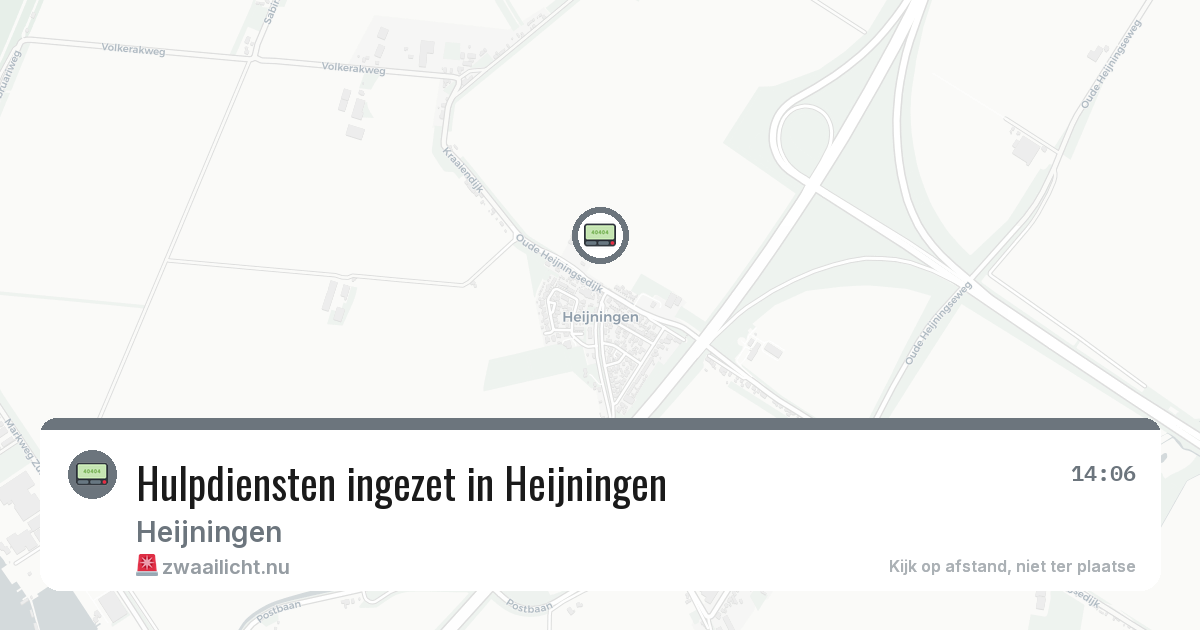Hulpdiensten ingezet in Heijningen — 21 jul 2026 | 🚨 Zwaailicht.nu