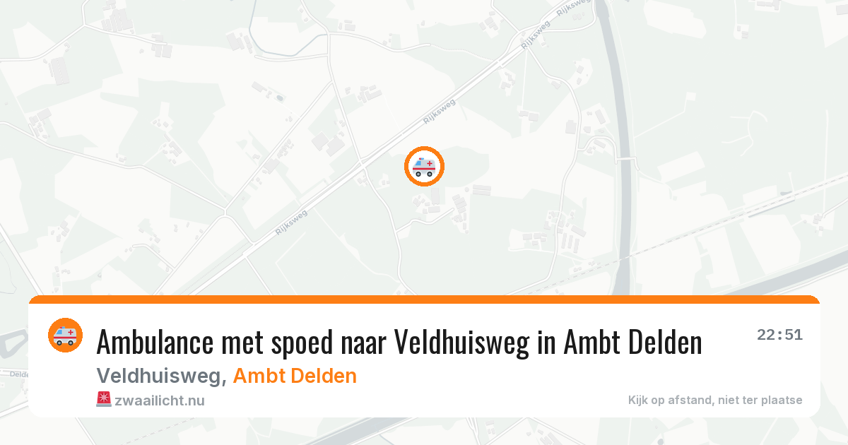 Ambulance met spoed naar Veldhuisweg in Ambt Delden — 3 mei 2026
