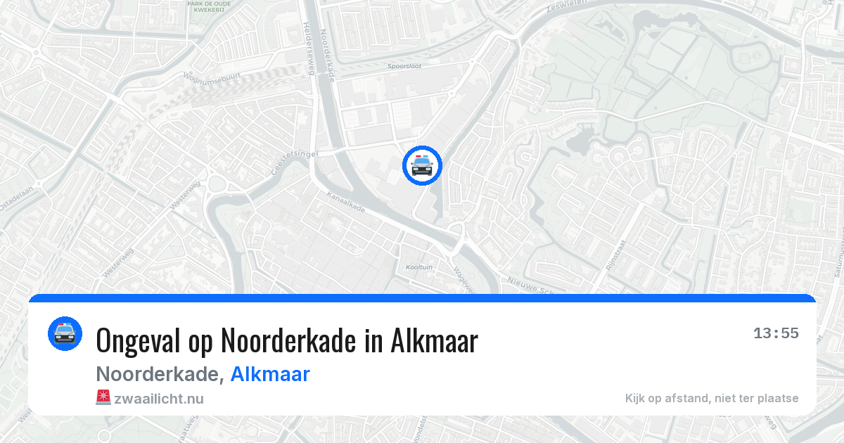 Ongeval op Noorderkade in Alkmaar — 18 jul 2026