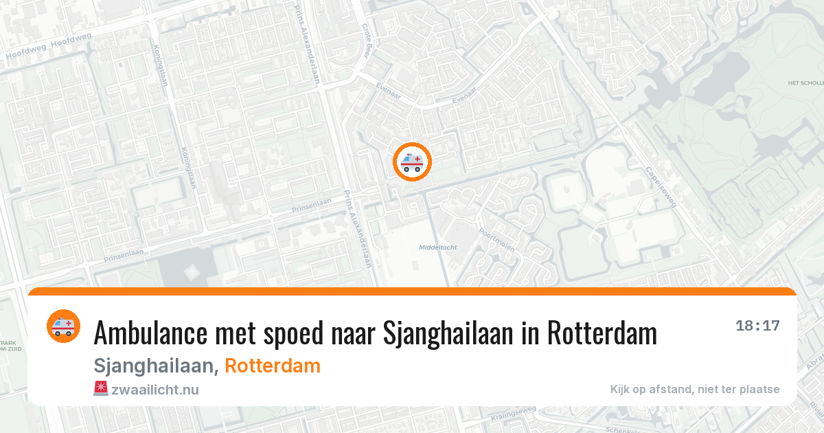 Ambulance met spoed naar Sjanghailaan in Rotterdam — 10 jul 2026