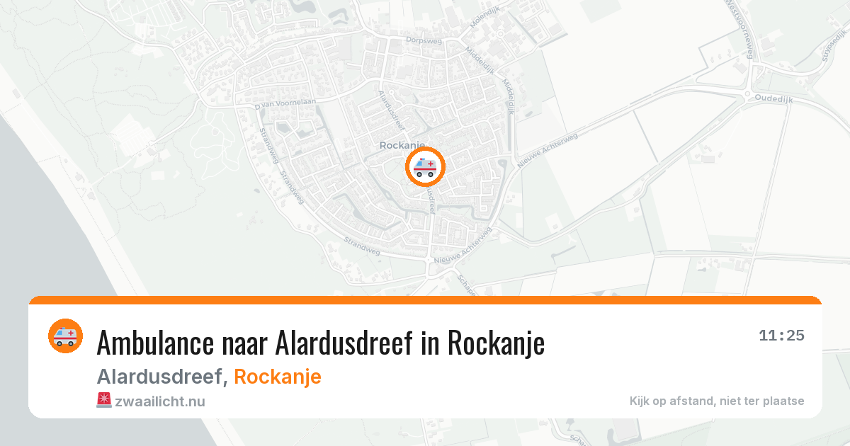 Ambulance naar Alardusdreef in Rockanje — 15 jul 2026