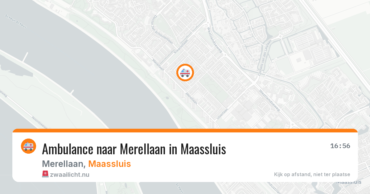 Ambulance naar Merellaan in Maassluis — 19 mei 2026