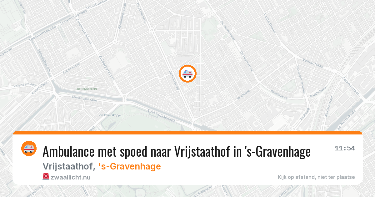Ambulance met spoed naar Vrijstaathof in 's-Gravenhage — 2 jun 2026