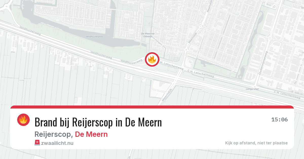Brand bij Reijerscop in De Meern — 16 jan 2026
