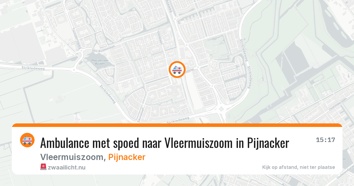 Ambulance met spoed naar Vleermuiszoom in Pijnacker — 10 apr 2026