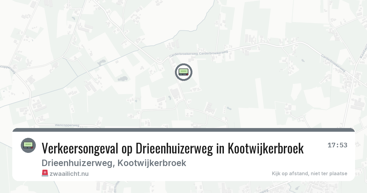 Verkeersongeval op Drieenhuizerweg in Kootwijkerbroek — 10 jul 2026