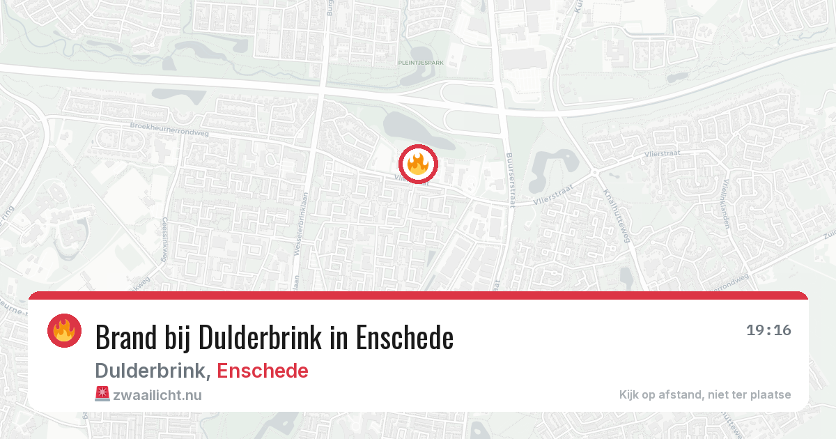 Brand bij Dulderbrink in Enschede — 5 jun 2026