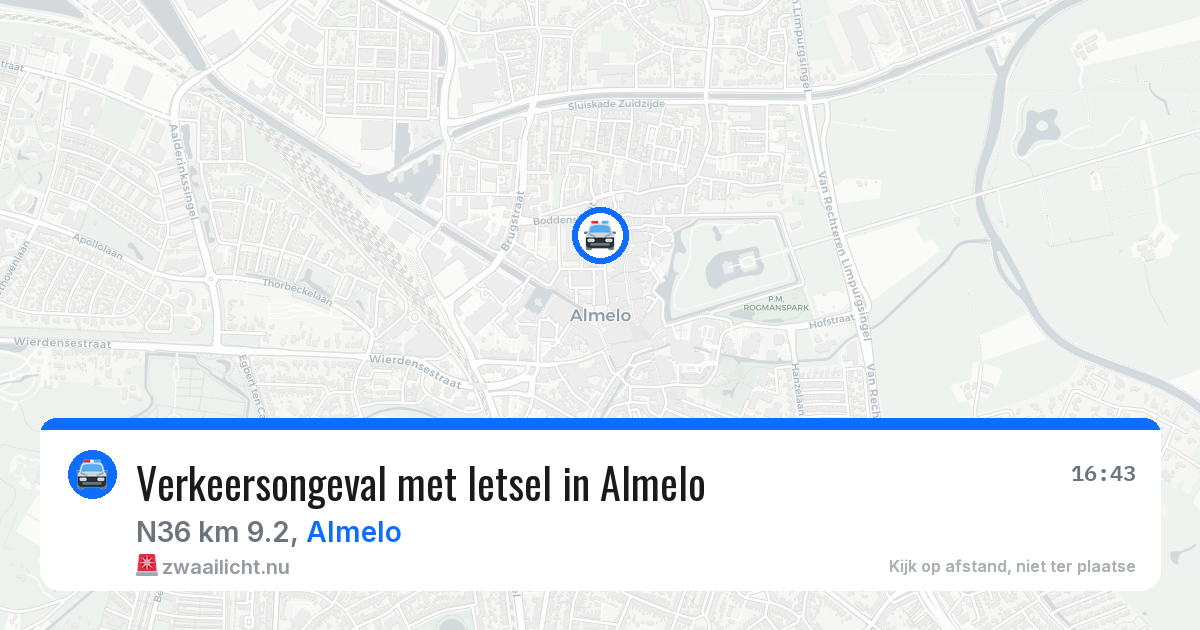 Verkeersongeval met letsel in Almelo — 30 apr 2026