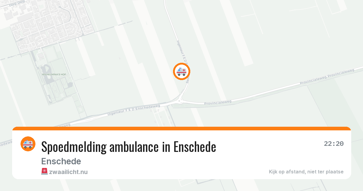 Spoedmelding ambulance in Enschede — 2 feb 2026
