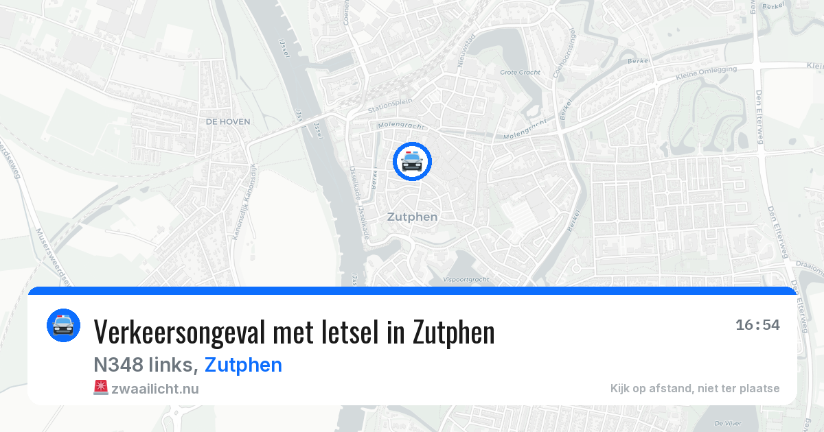 Verkeersongeval met letsel in Zutphen — 13 apr 2026