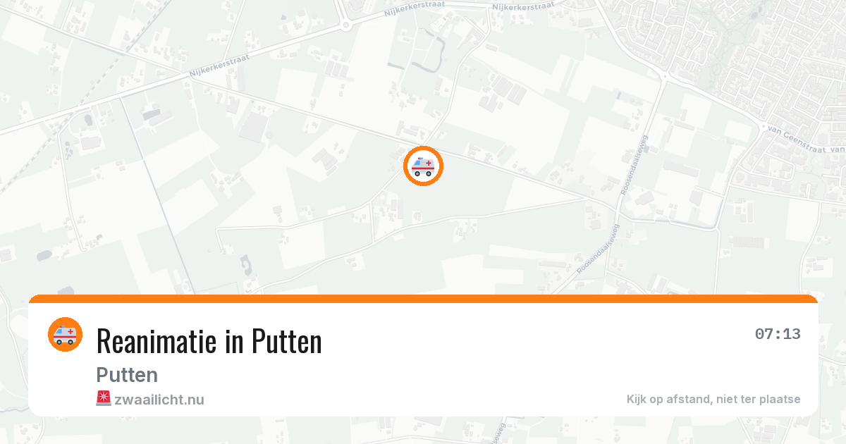 Reanimatie in Putten — 21 jul 2026
