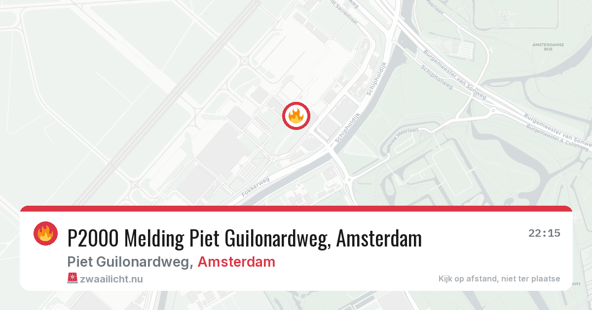 P2000 Melding Piet Guilonardweg, Amsterdam — 18 mei 2026