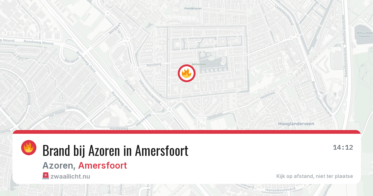 Brand bij Azoren in Amersfoort — 13 jul 2026