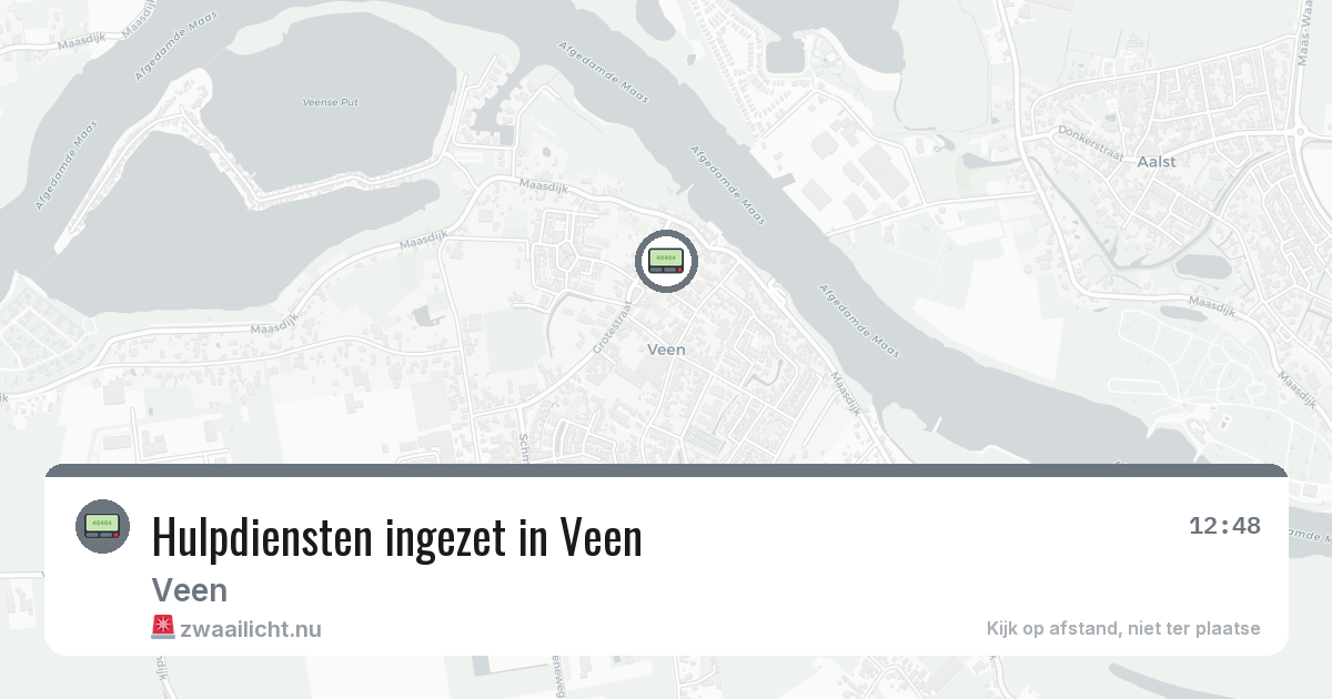 Hulpdiensten ingezet in Veen — 10 mrt 2026 | 🚨 Zwaailicht.nu