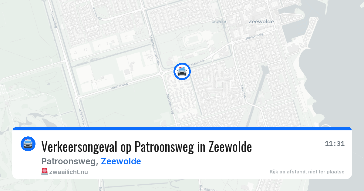 Verkeersongeval op Patroonsweg in Zeewolde — 27 mei 2026