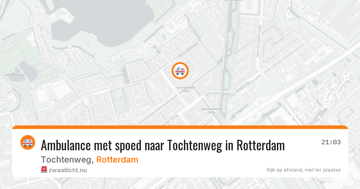 Ambulance met spoed naar Tochtenweg in Rotterdam — 12 apr 2026