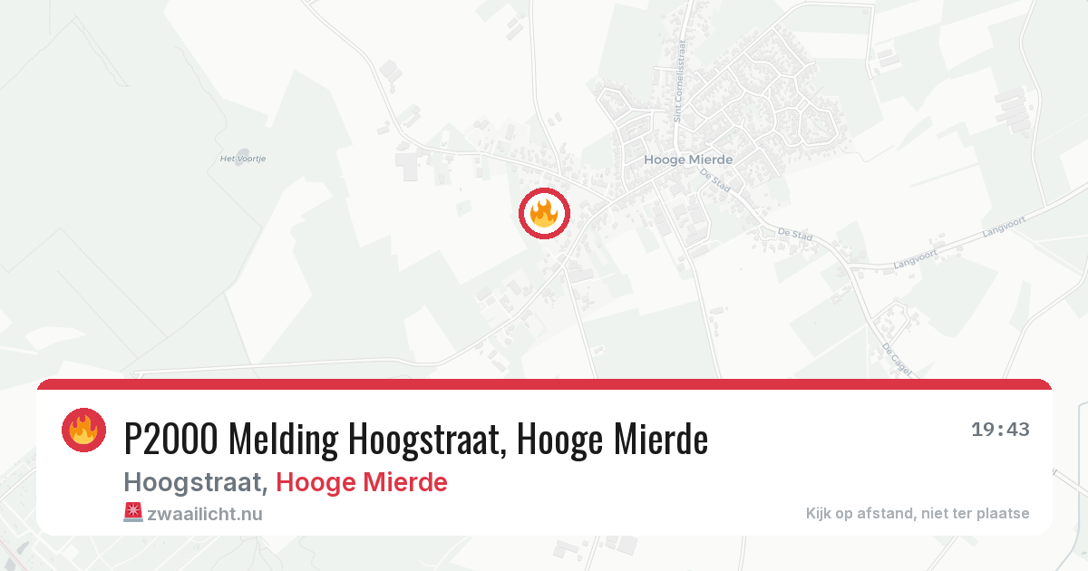 P2000 Melding Hoogstraat, Hooge Mierde — 31 jan 2026