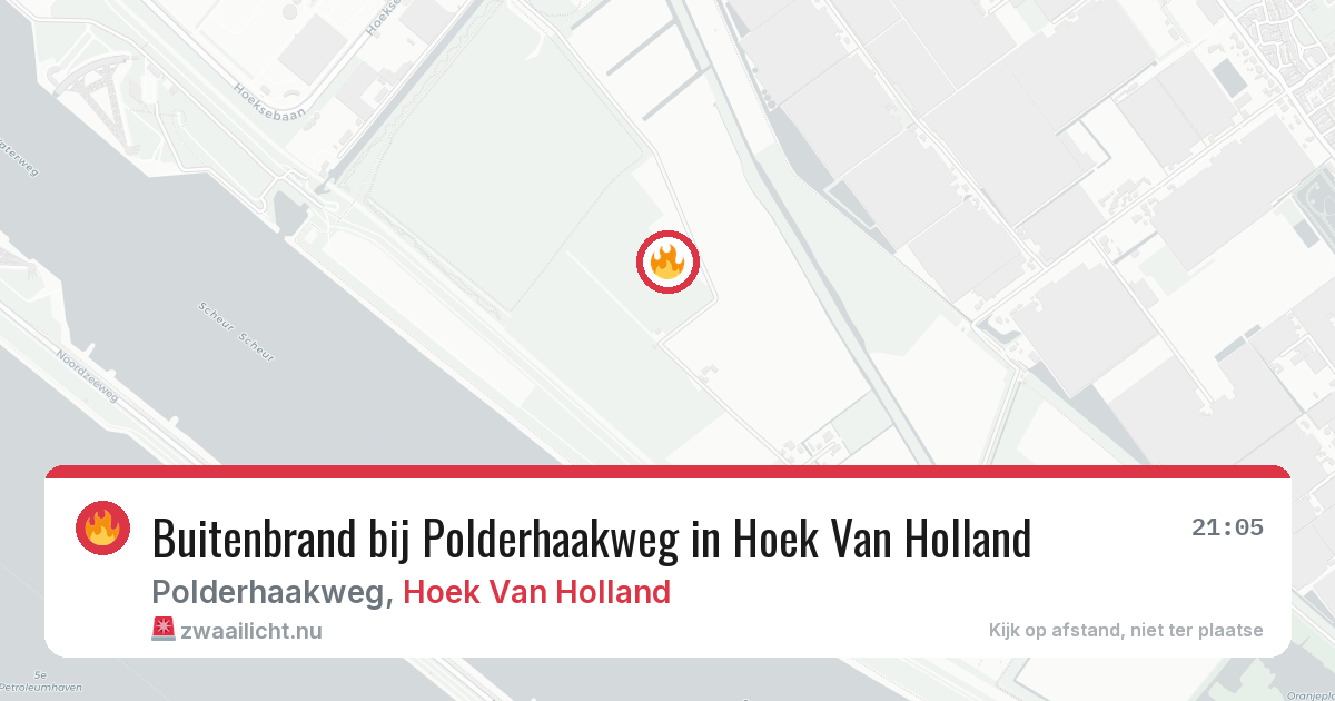 Buitenbrand bij Polderhaakweg in Hoek Van Holland — 14 jul 2026