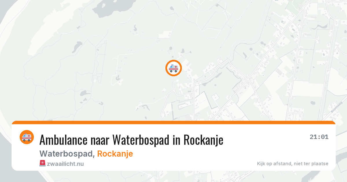 Ambulance naar Waterbospad in Rockanje — 26 jul 2026