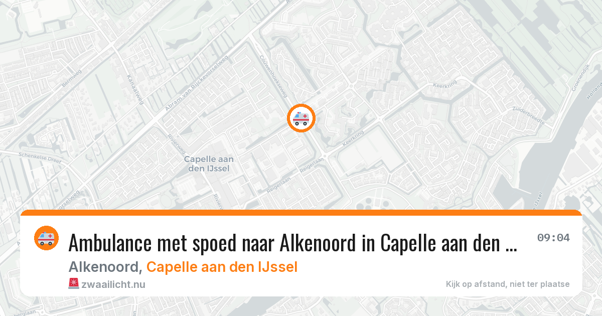 Ambulance met spoed naar Alkenoord in Capelle aan den IJssel — 14 jul 2026