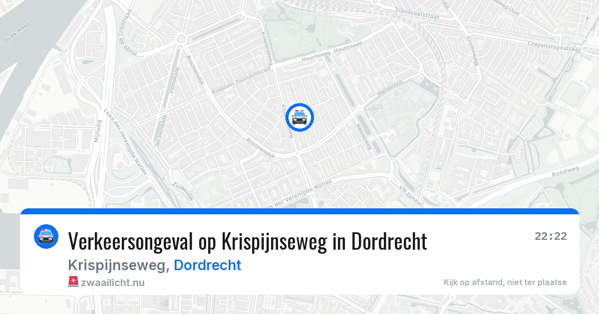 Verkeersongeval op Krispijnseweg in Dordrecht — 11 jul 2026