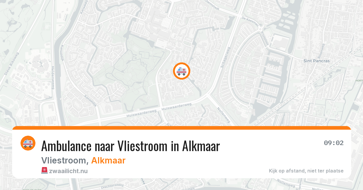 Ambulance naar Vliestroom in Alkmaar — 17 jul 2026