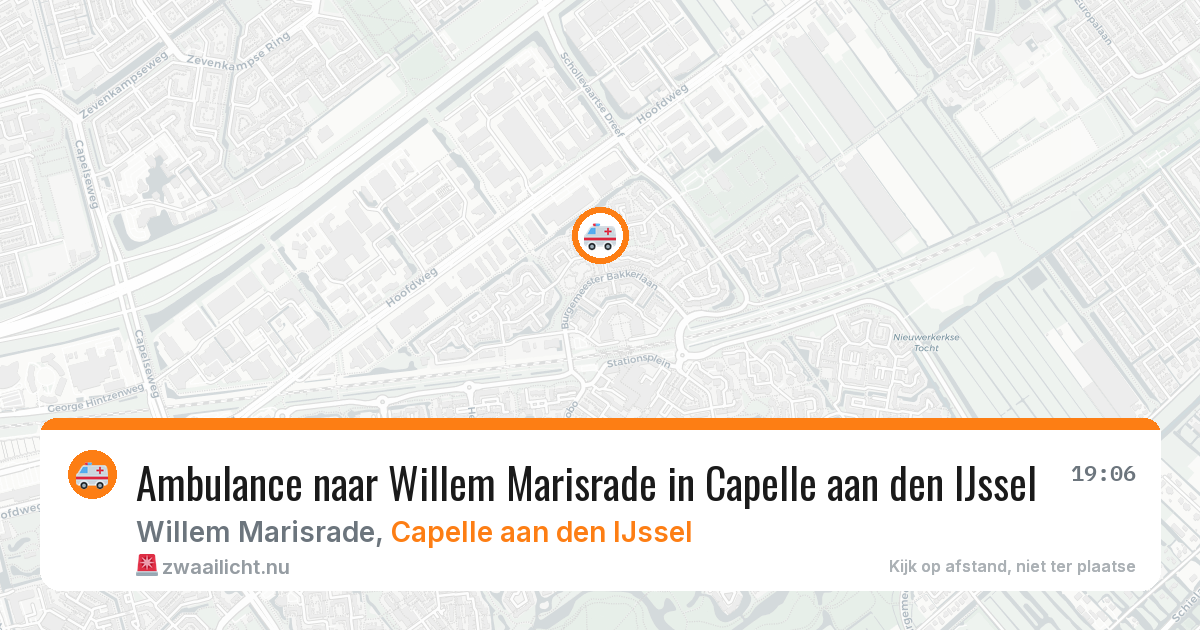 Ambulance naar Willem Marisrade in Capelle aan den IJssel — 23 jul 2026