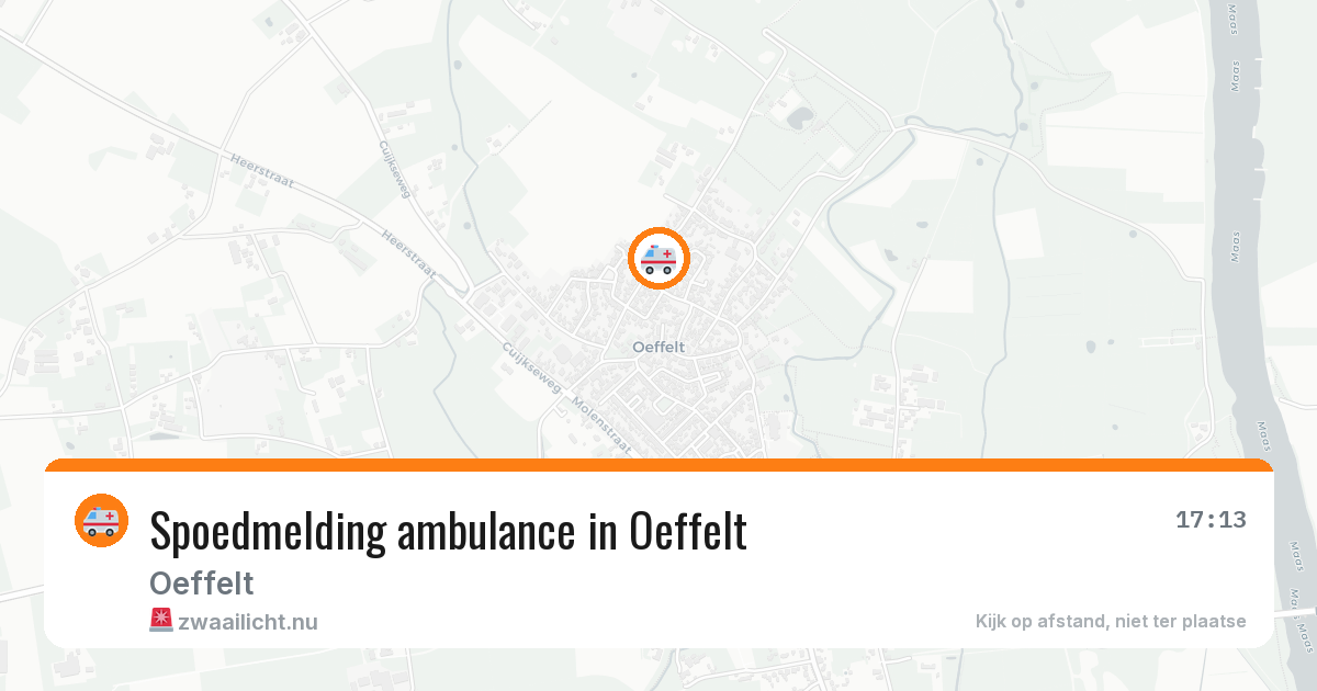 Spoedmelding ambulance in Oeffelt — 11 mei 2026