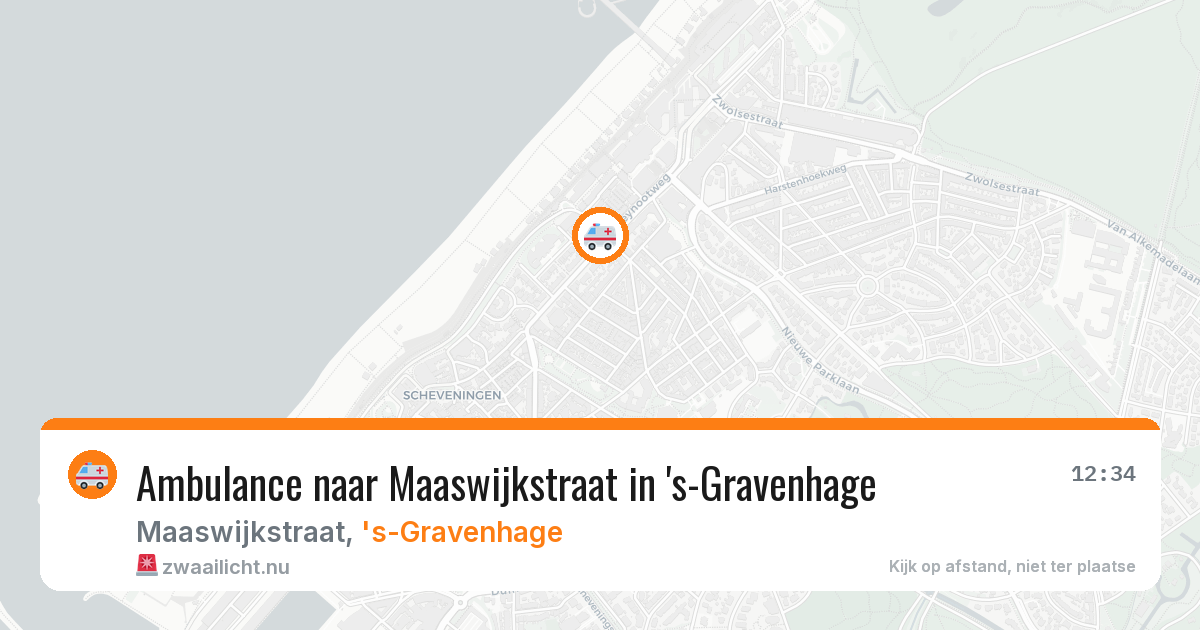 Ambulance naar Maaswijkstraat in 's-Gravenhage — 12 jul 2026