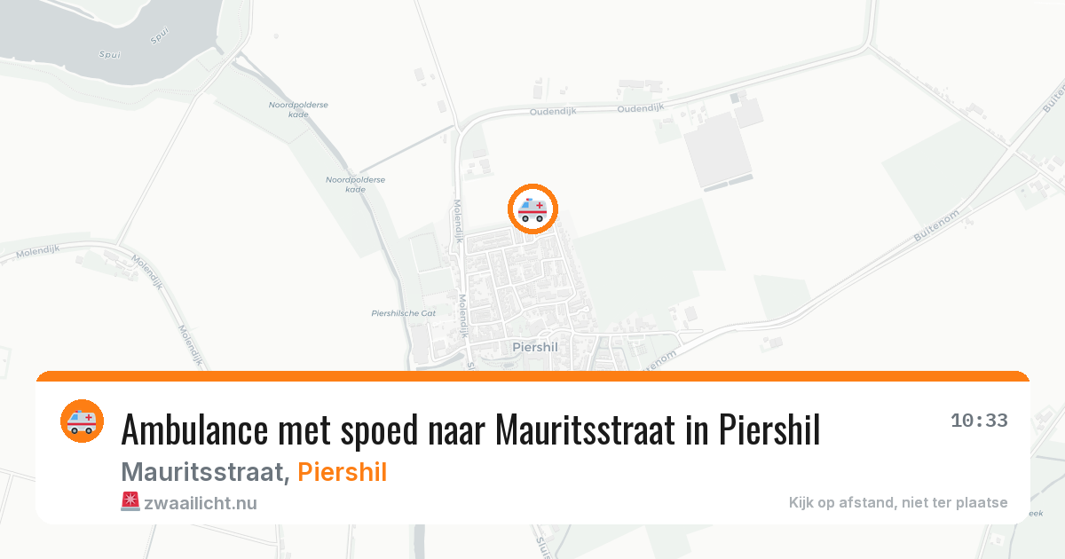 Ambulance met spoed naar Mauritsstraat in Piershil — 6 apr 2026