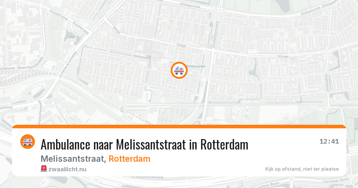 Ambulance naar Melissantstraat in Rotterdam — 28 apr 2026