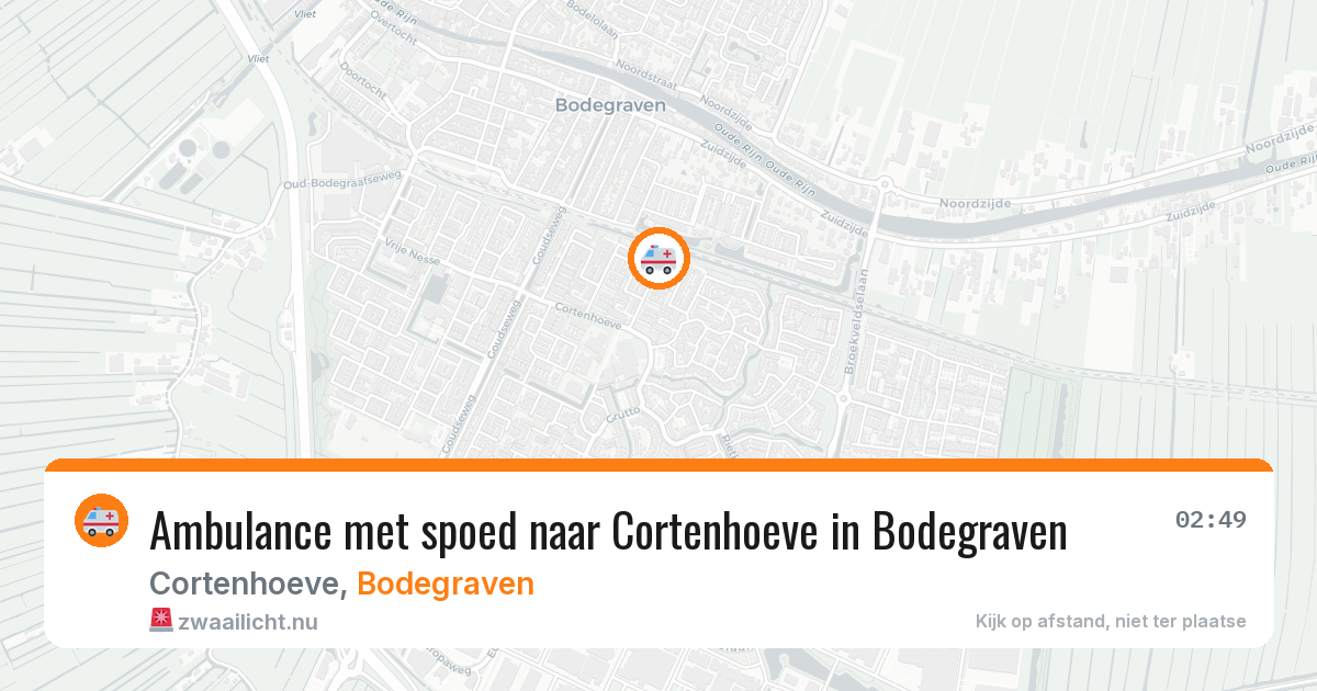Ambulance met spoed naar Cortenhoeve in Bodegraven — 22 jan 2026