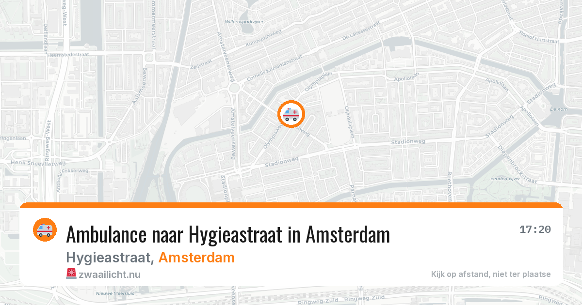 Ambulance naar Hygieastraat in Amsterdam — 30 mrt 2026