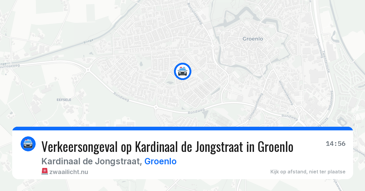 Verkeersongeval op Kardinaal de Jongstraat in Groenlo — 26 mei 2026