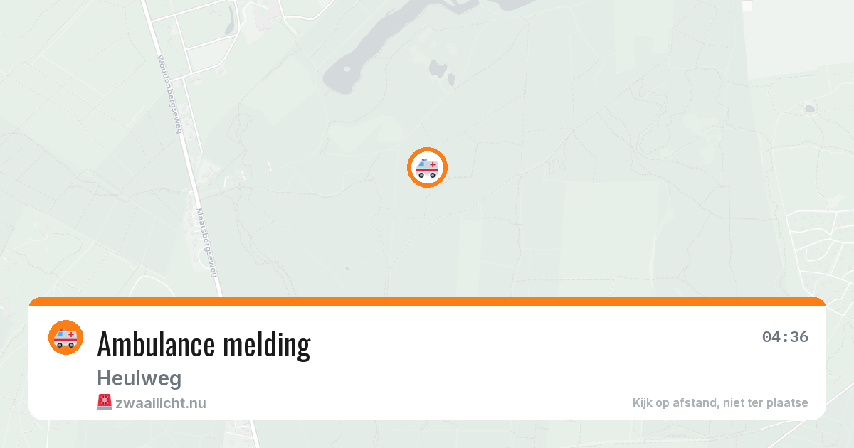 Ambulance melding — 23 jul 2026