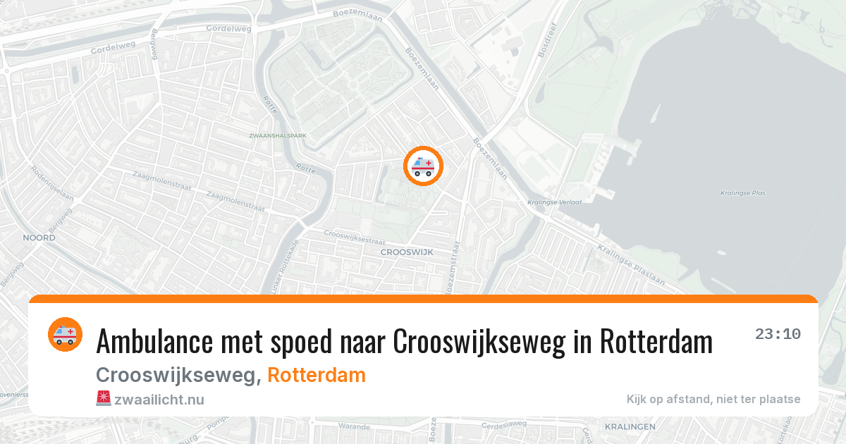 Ambulance met spoed naar Crooswijkseweg in Rotterdam — 5 jun 2026