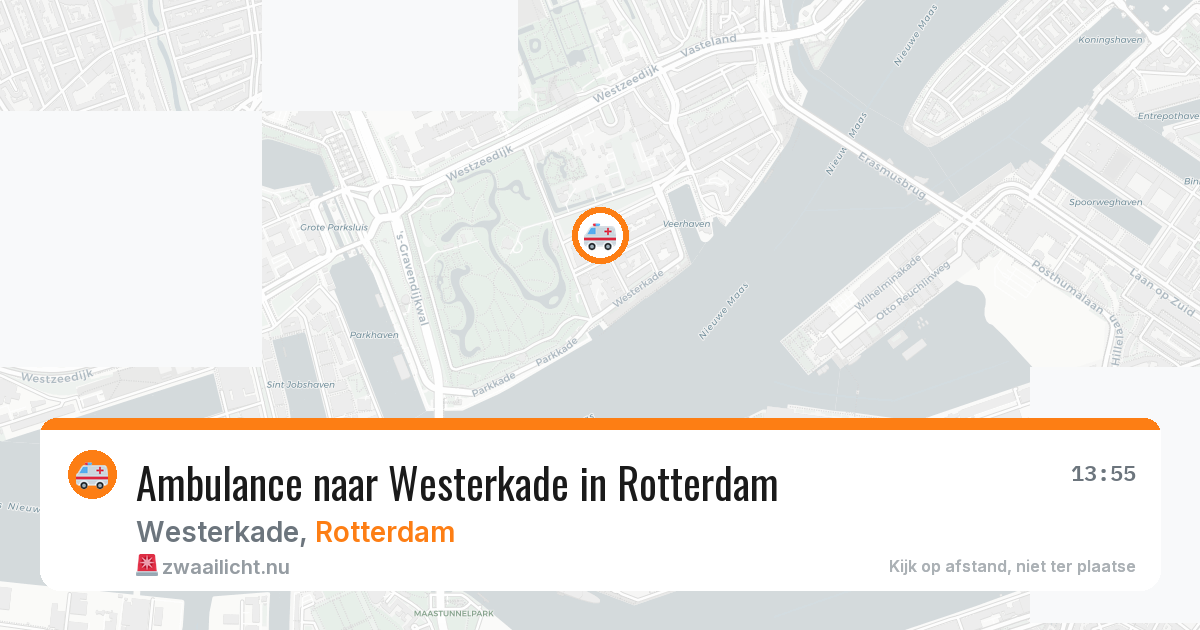 Ambulance naar Westerkade in Rotterdam — 11 jul 2026