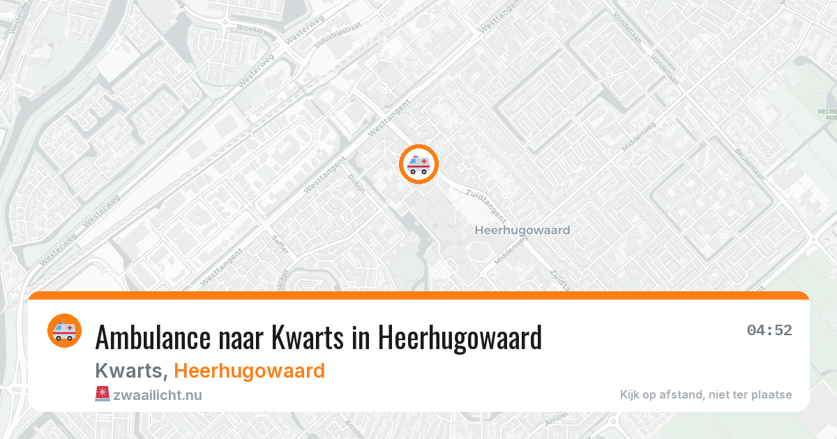 Ambulance naar Kwarts in Heerhugowaard — 22 jul 2026