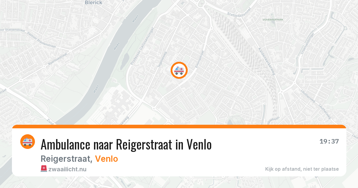 Ambulance naar Reigerstraat in Venlo — 1 jun 2026