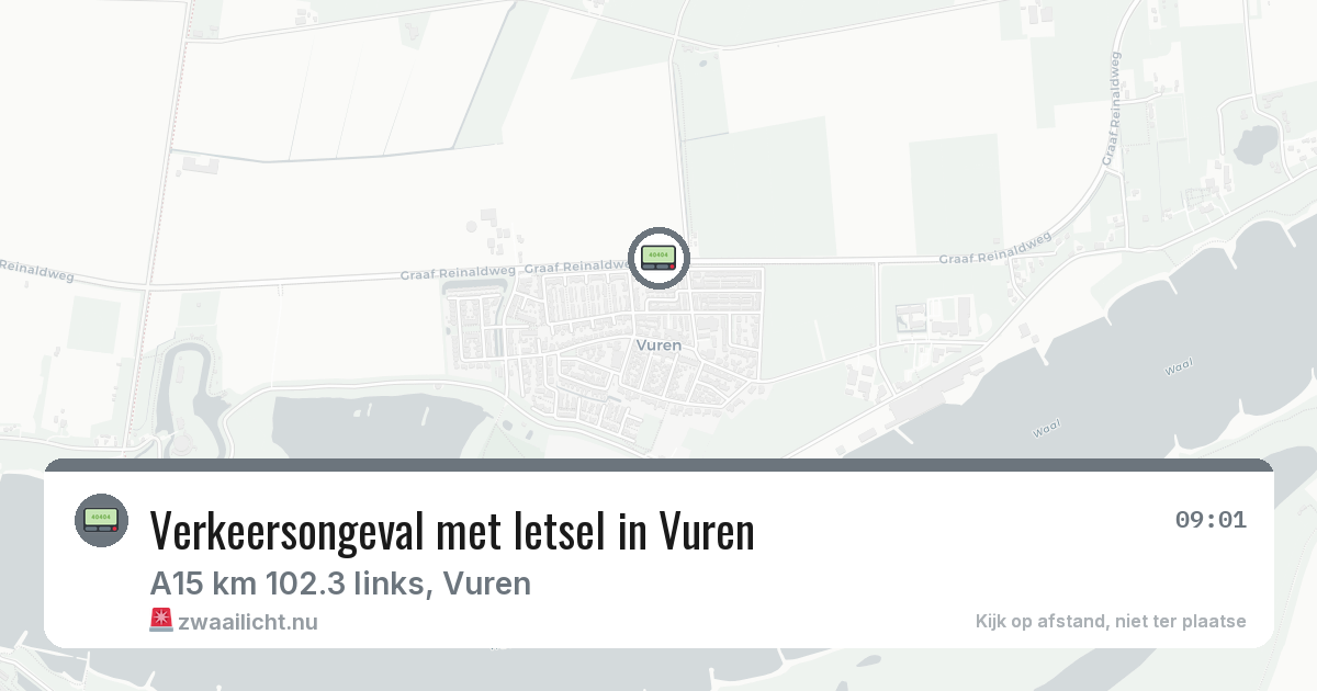 Verkeersongeval met letsel in Vuren — 14 jul 2026