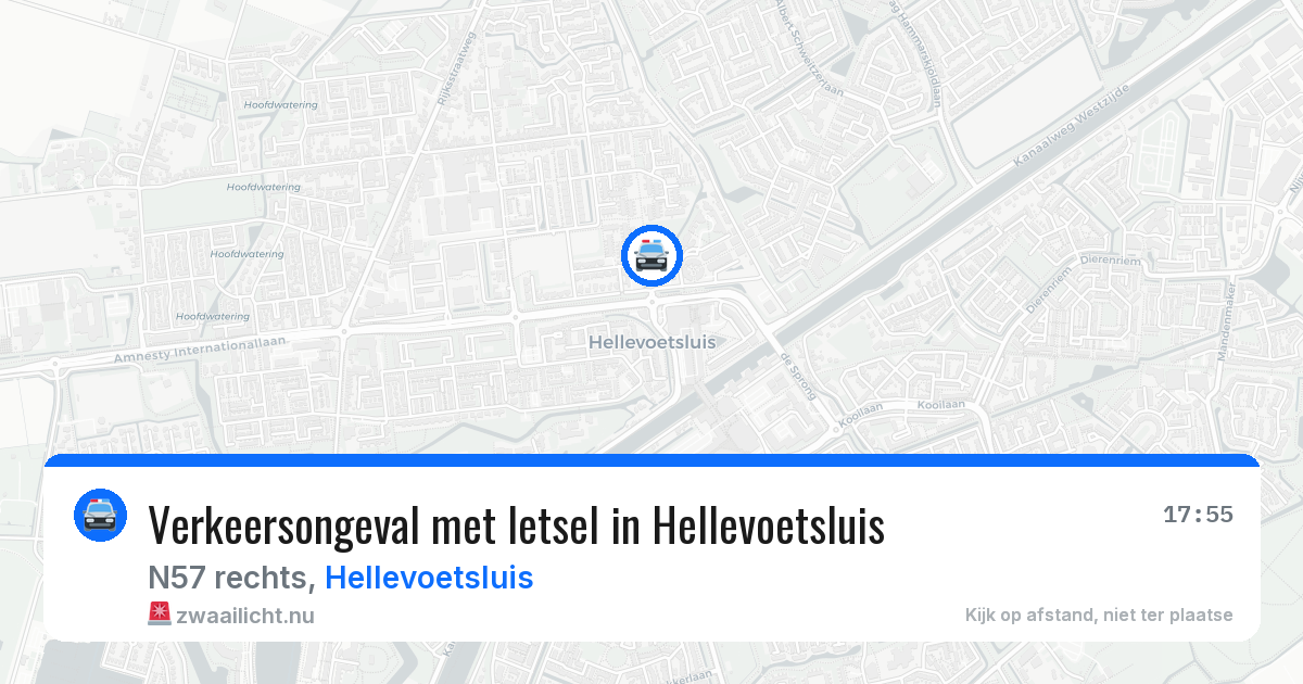 Verkeersongeval met letsel in Hellevoetsluis — 3 jun 2026